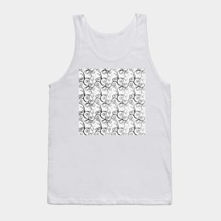 TRELLIS AND VINES BLACK AND WHITE Tank Top